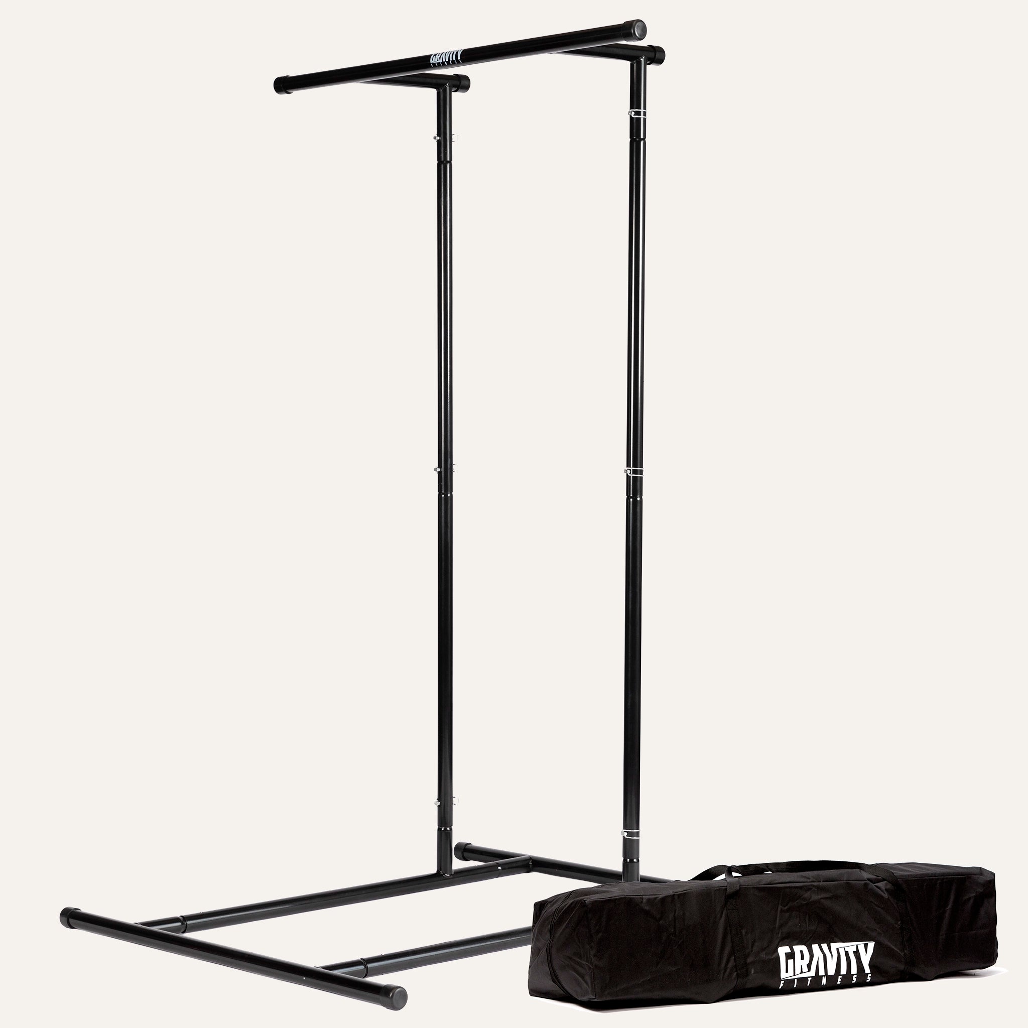 Gravity Fitness Portable Pull up Rack & Bag, Optional Extension Kit