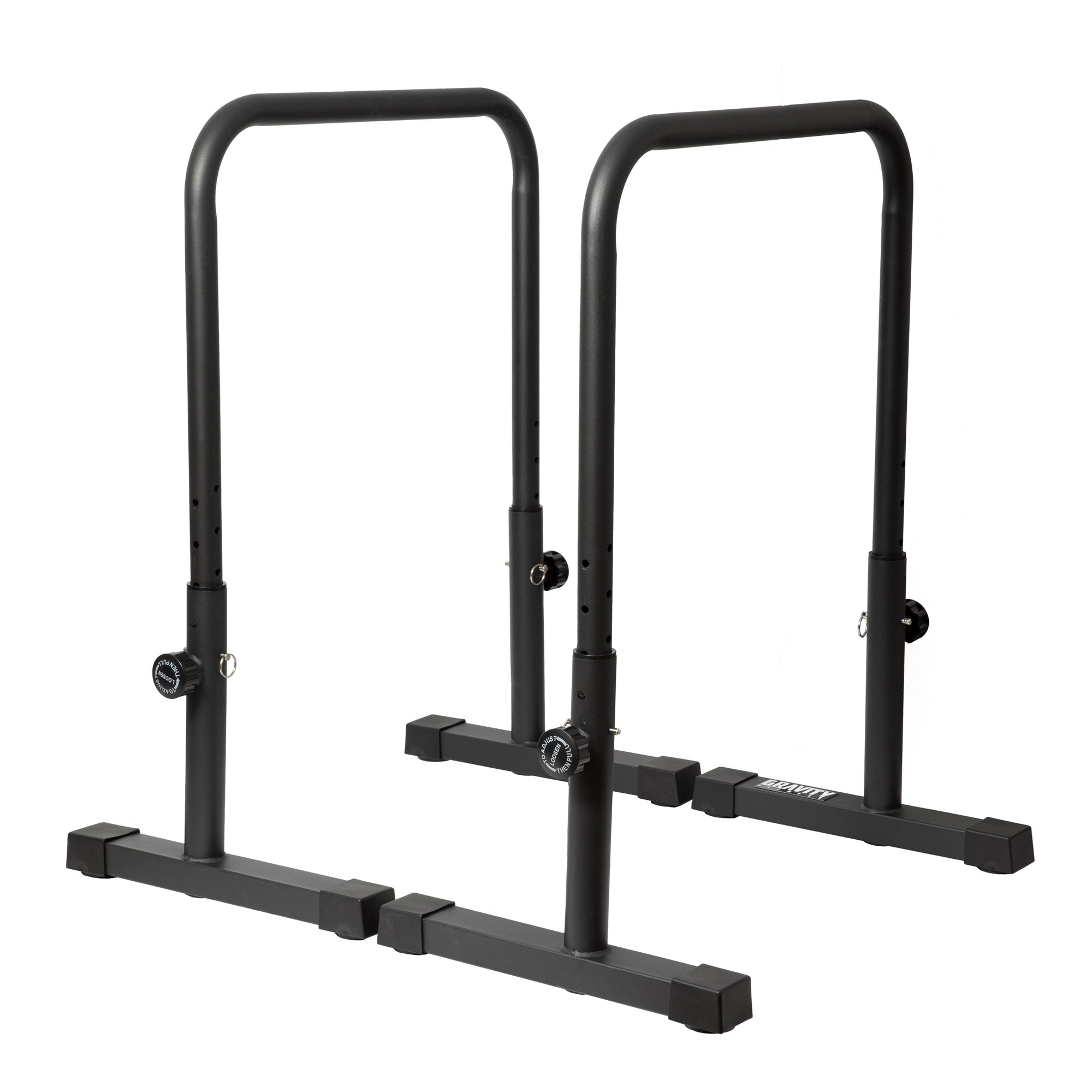 Grade B Gravity Fitness XL Adjustable Parallettes / Dips bars