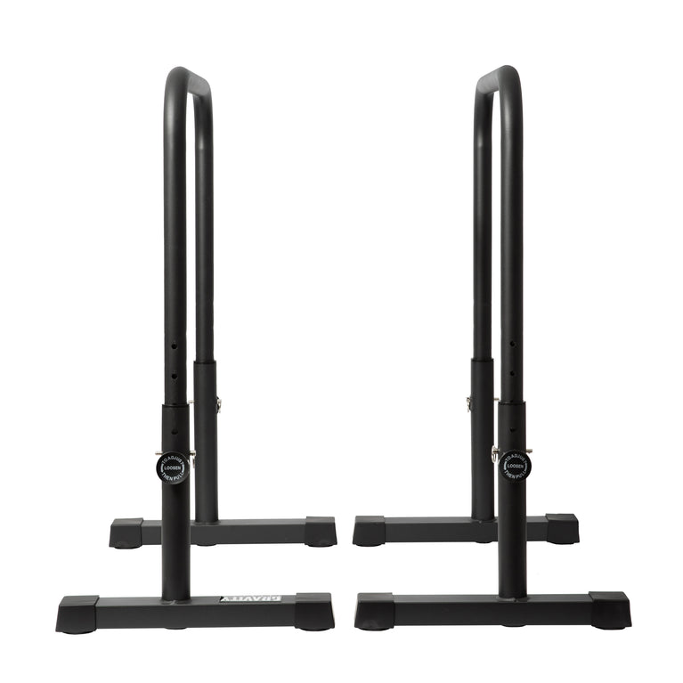 Grade B Gravity Fitness XL Adjustable Parallettes / Dips bars