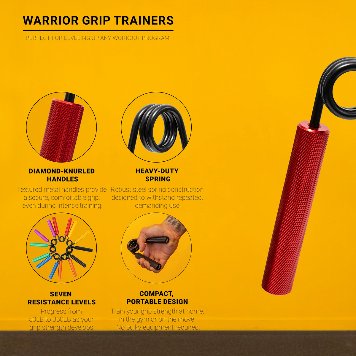 Gravity Fitness "Warrior Grip" Trainers 50LB - 350LB