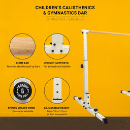Gravity Kids - Bar de calistenia y gimnasia para niños