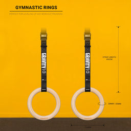 Gravity Fitness Wooden Gymnastic Rings