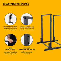 Gravity Fitness Freestanding Dip Bars