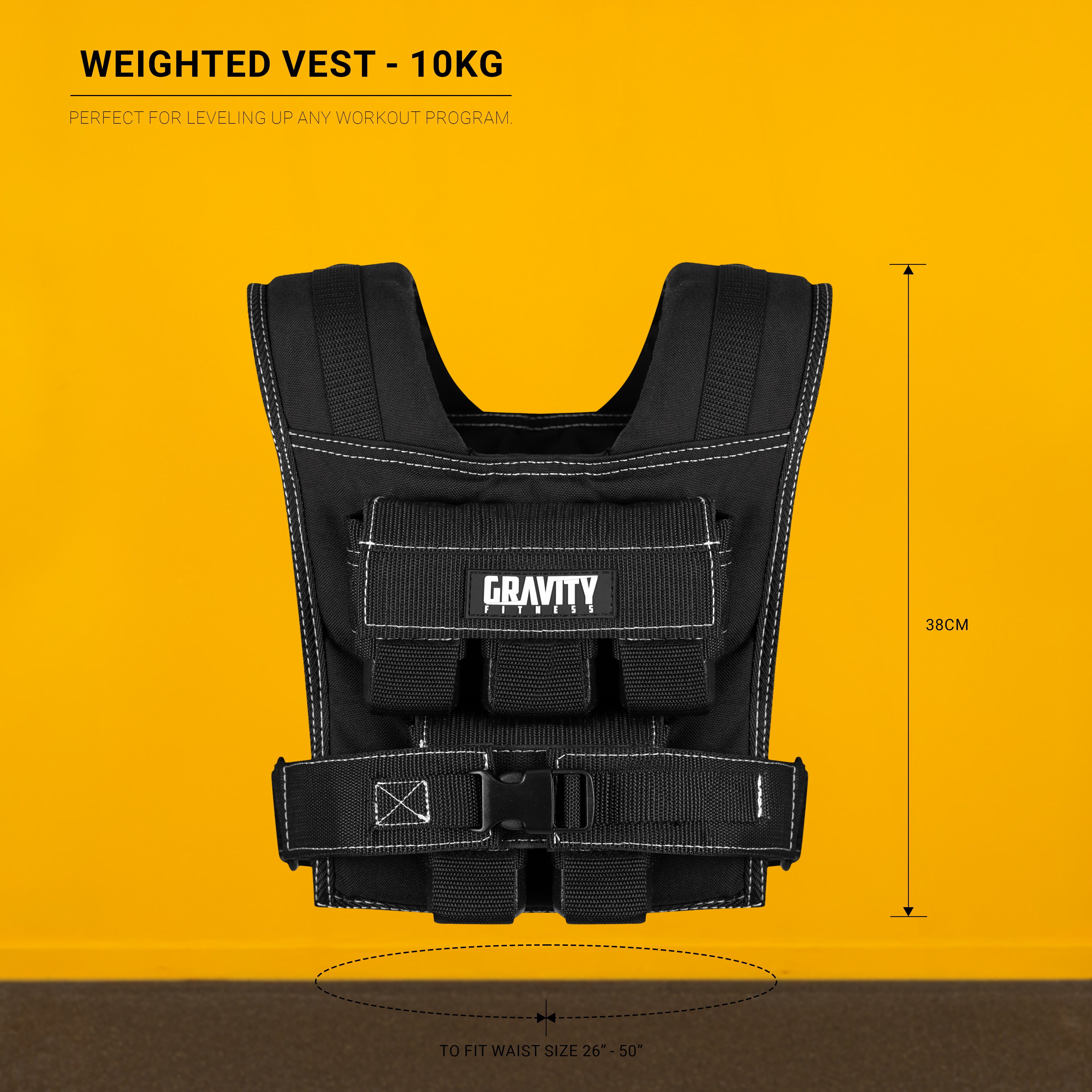 Weighted Vests - 10kg, 20kg & 30kg | Gravity Fitness - Gravity