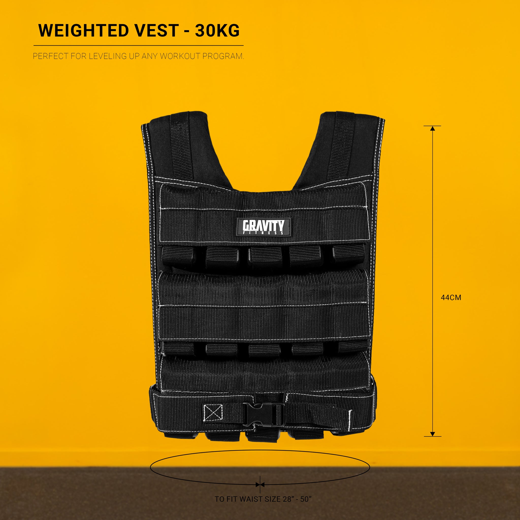 Gravity Fitness 10kg, 20kg & 30kg Weighted Vest
