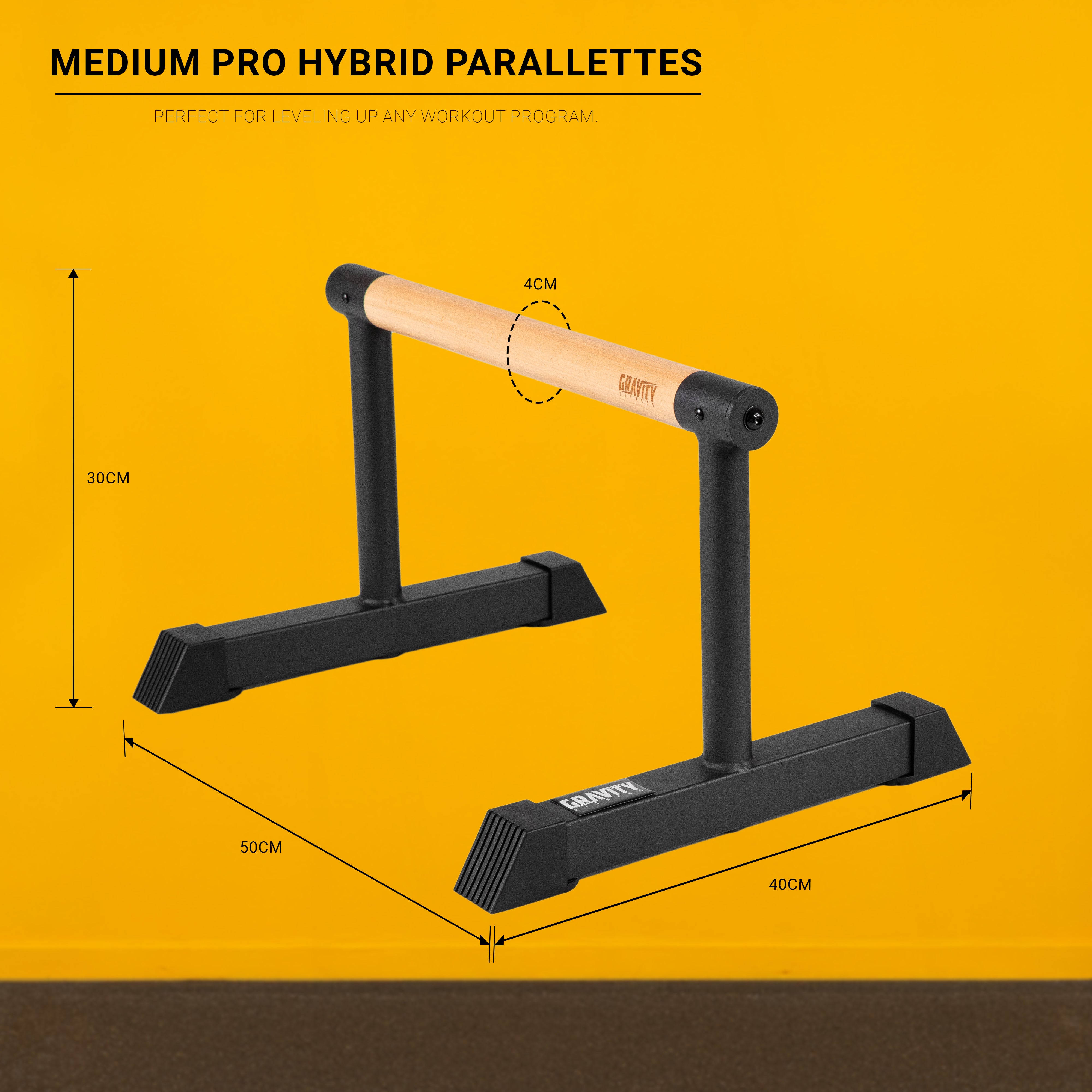 Gravity Fitness Medium Pro Hybrid Parallettes
