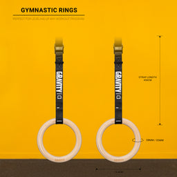 Gravity Fitness Wooden Gymnastic Rings