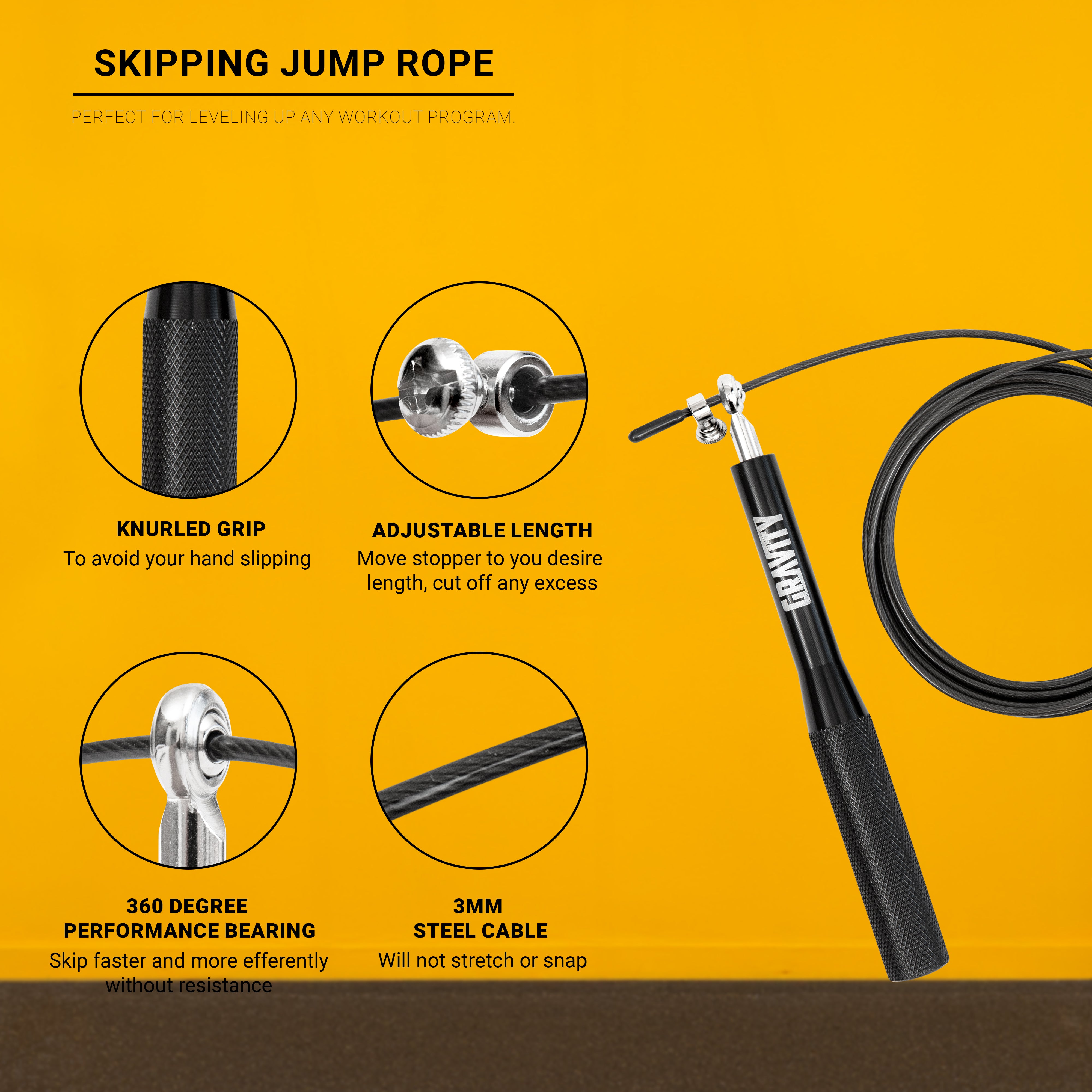 Gravity Fitness Skipping Jump rope