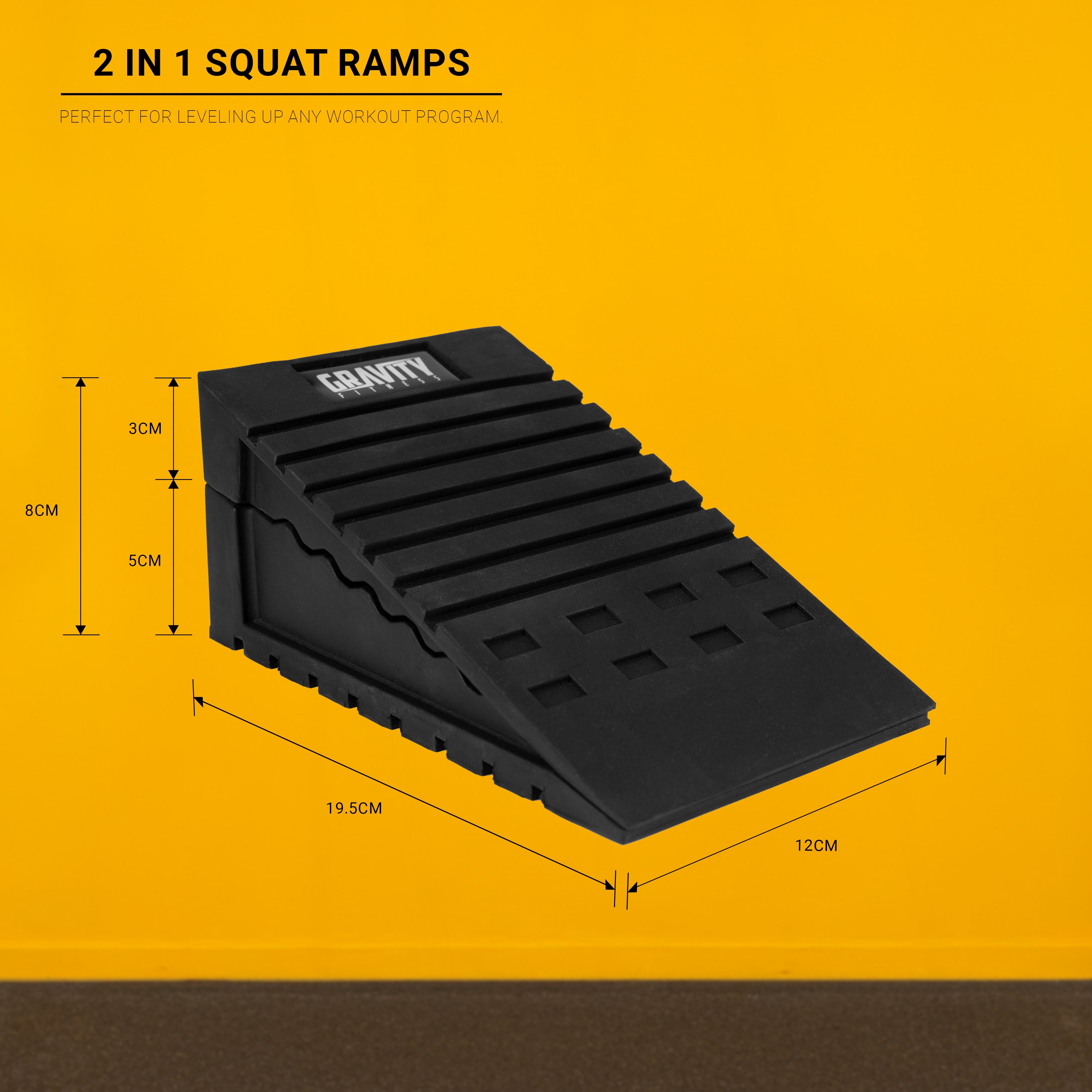 Gravity Fitness 2 in 1 Squat ramps