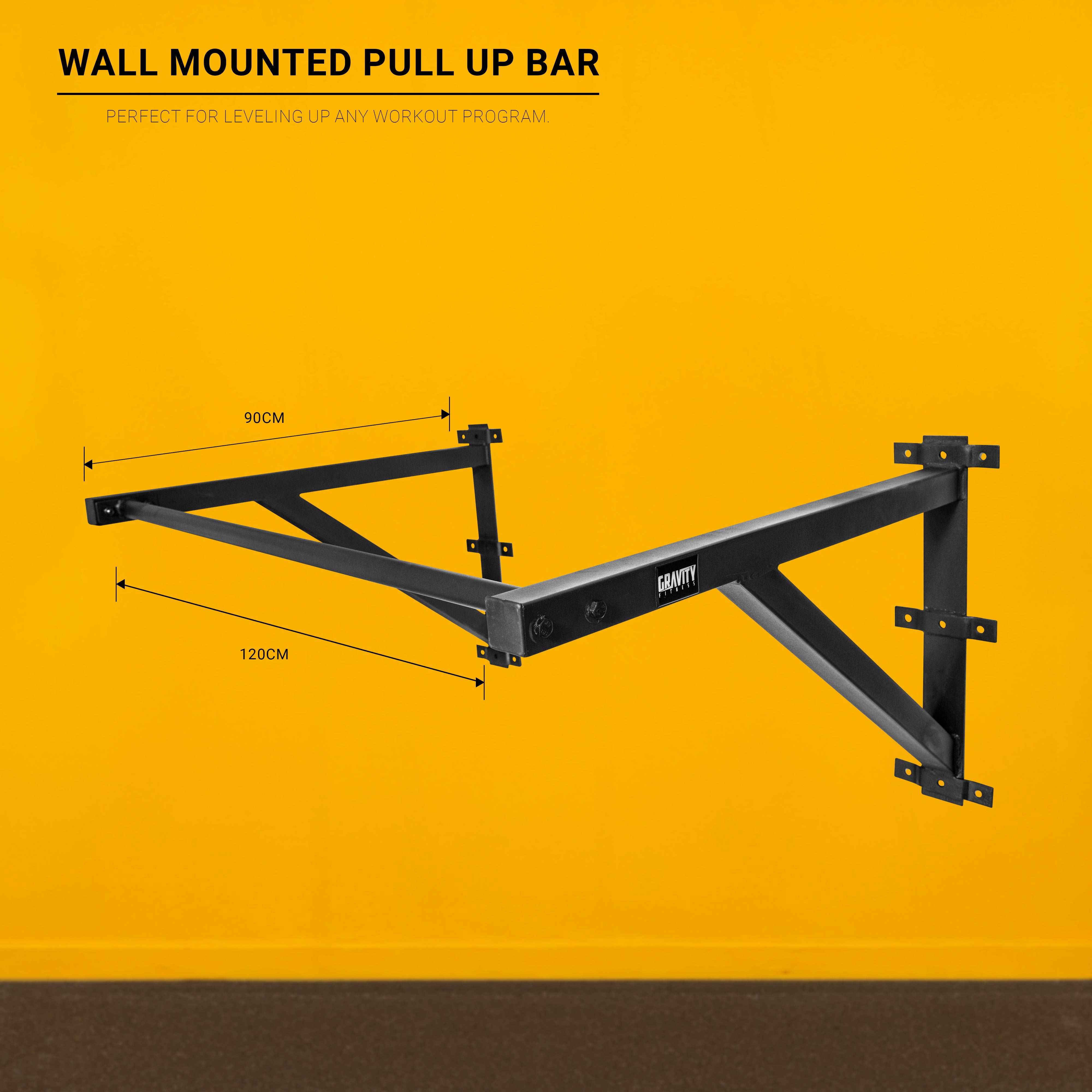Gravity Fitness Wall Mounted Pull Up Bar