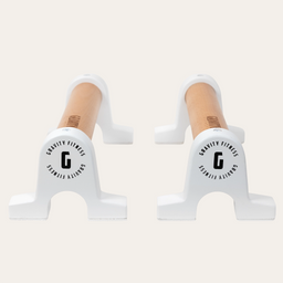 Gravity Fitness Wooden Push Up Parallettes - Black or White Options