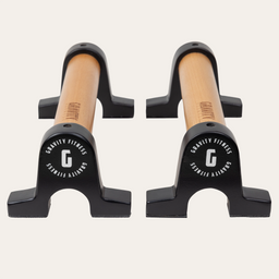 Gravity Fitness Wooden Push Up Parallettes - Black or White Options
