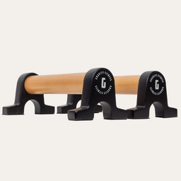Gravity Fitness Wooden Push Up Parallettes - Black or White Options