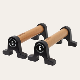 Gravity Fitness Wooden Push Up Parallettes - Black or White Options