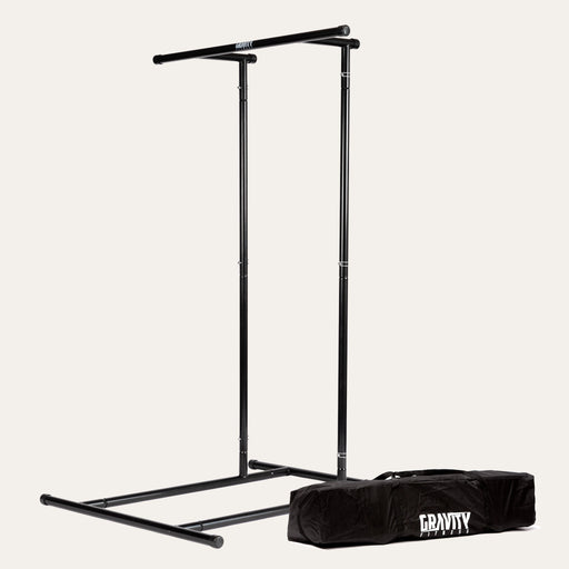 Gravity Fitness Portable Pull up Rack & Bag, Optional Extension Kit