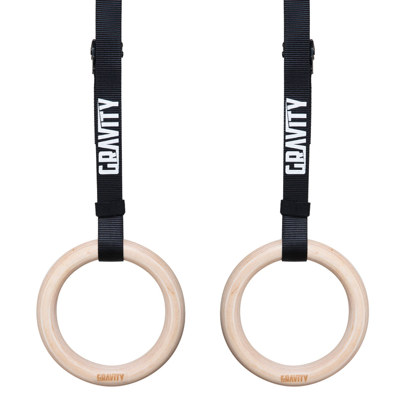 Gravity Fitness Wooden Gymnastic Rings - Gravity Fitness Equipment