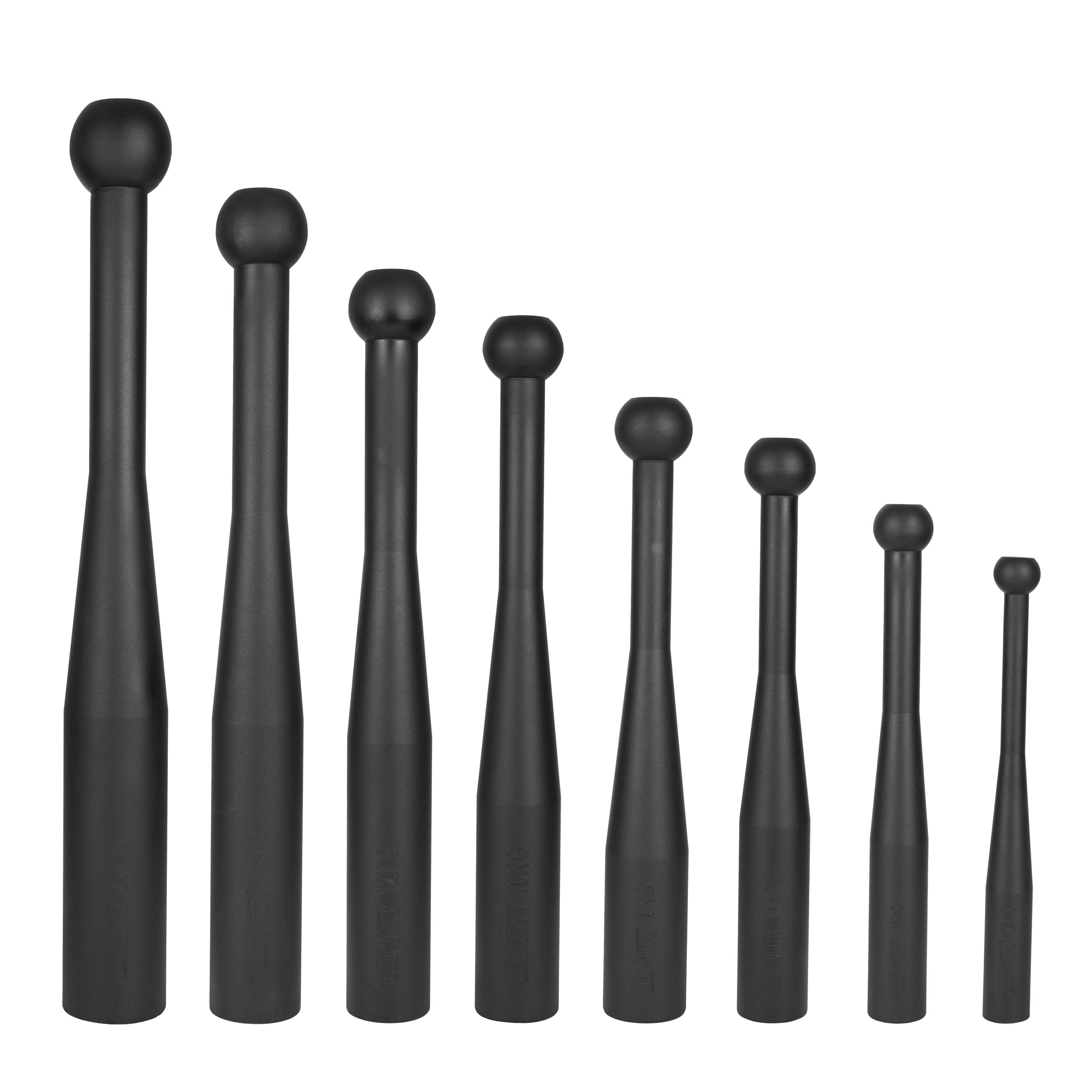 Gravity Fitness Steel Indian Clubs, clubbells 2 kg - 20 kg